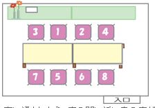 上座 下座の確認 モノクロカラー